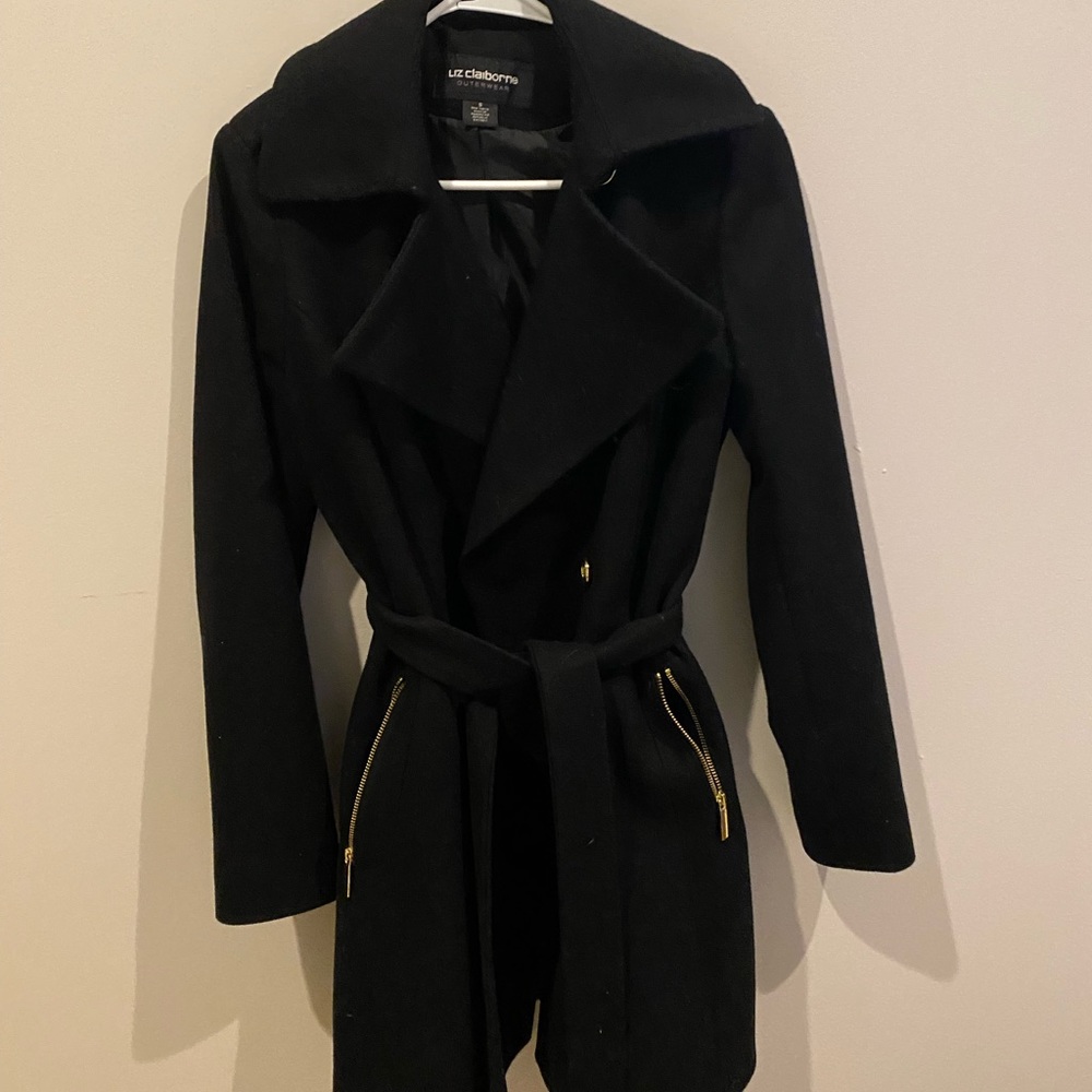 Liz Claiborne Black Coat